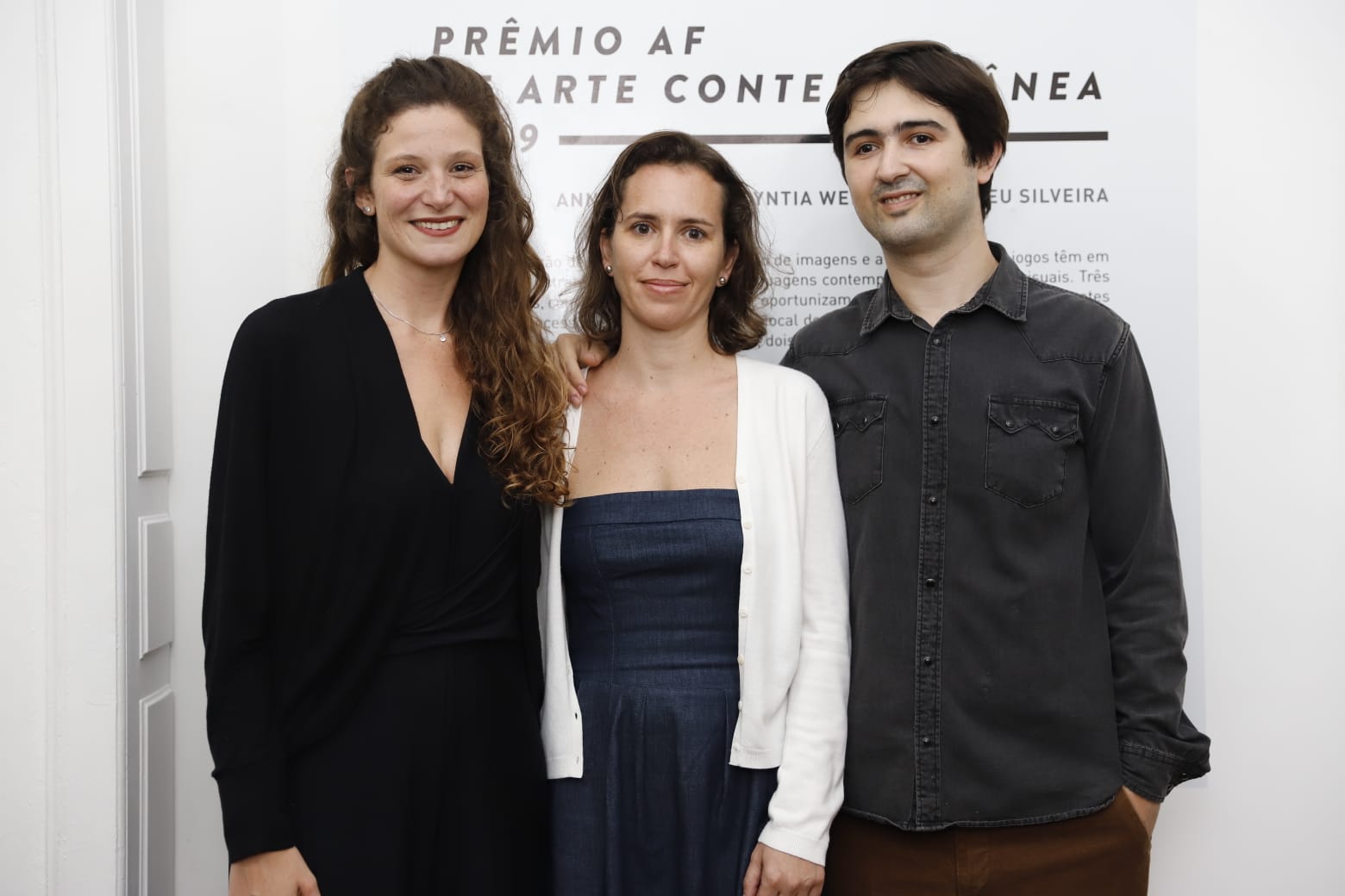Ana de Moraes, Cyntia Werner e Romeu Silveira - Finalistas do Prêmio AF de Arte 2019 - Foto Eduardo Duks