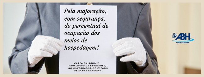 Carta da ABIH-SC com o Apoio de Entidades ao Governo do Estado de Santa Catarina