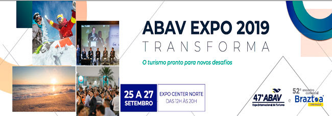 A 47ª ABAV Expo e 52º Encontro Comercial Braztoa, principal feira do setor de negócios de viagens e turismo
