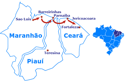 A Rota das Emoções, que engloba 14 cidades do Maranhão, Piauí e Ceará (que passará a receber o Brazil Travel Market), terá um plano de ação para seu desenvolvimento turístico. 