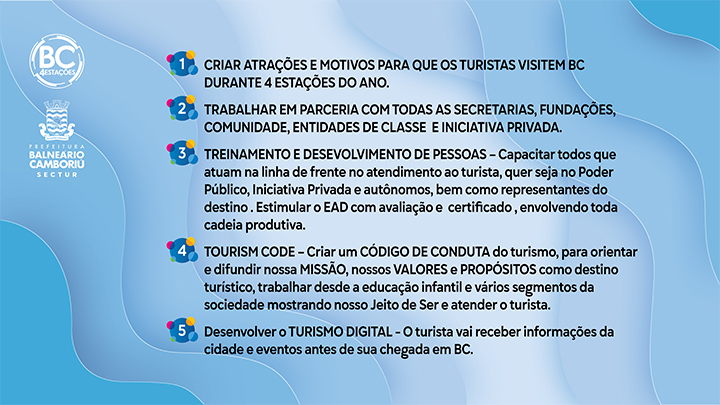 Secretaria de Turismo de Balneário Camboriú apresenta plano de aceleração