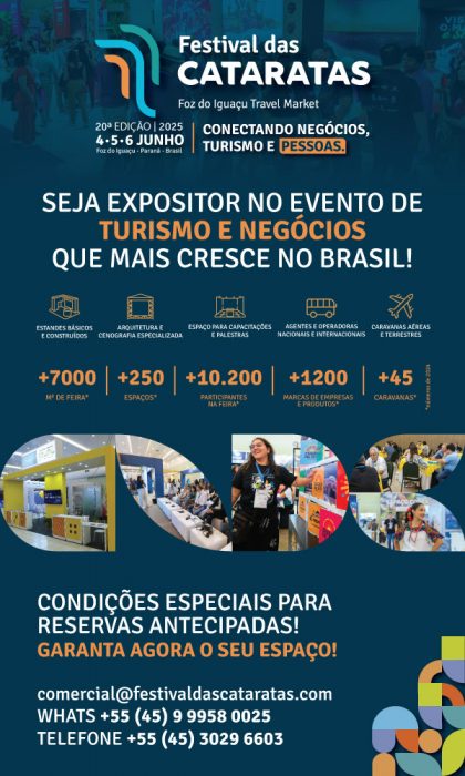 A indústria do turismo brasileira é fundamental para a criação de empregos