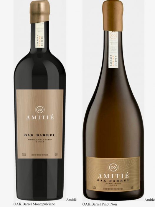 Amitié OAK Barrel Montepulciano e Amitié OAK Barrel Pinot Noir