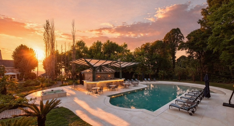 Castelo Saint Andrews abre temporada de shows à beira de sua piscina